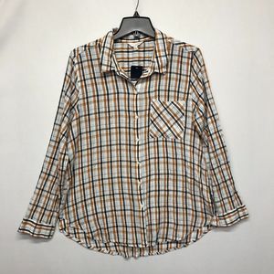 NWT Lucky Brand Women Long Sleeve Button Shirt Top Blouse Size Large B225 -5